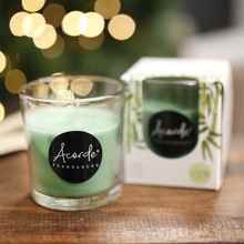 Vela perfumada Acorde de bambú en vaso de cristal