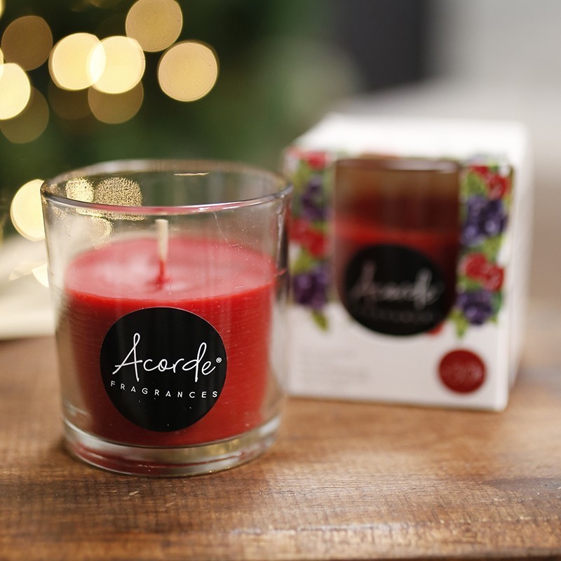 Frutos rojos – 3 velas perfumadas Acorde